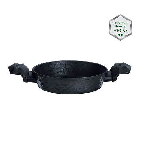 Karaca Bio Diamond Servierpfanne mit antibakteriellen Griffen und Induktionsboden 20 cm 1,2l