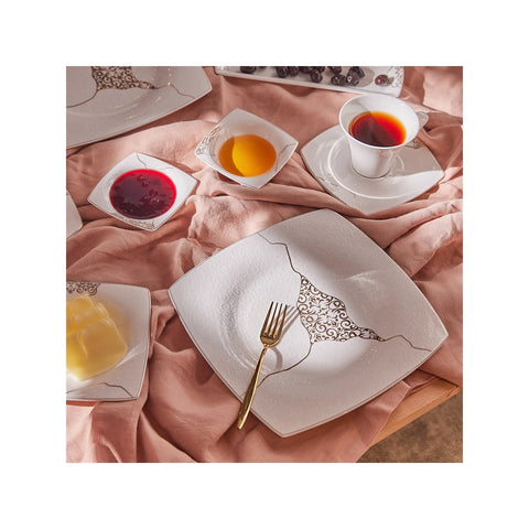 Karaca Fine Pearl Era 26-teiliges Frühstücksset und Servierschalen für 6 Personen