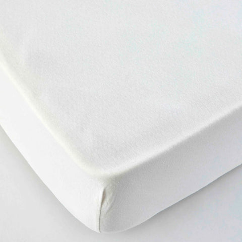Karaca Home Jersey Spannbetlaken weiß 90x200 cm + 30 cm Öko-Tex zertifiziert