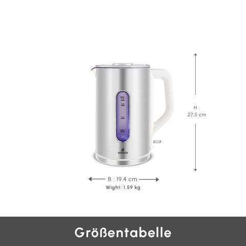 Karaca Inoxen Kettle, 1.7L, Starlight Inox