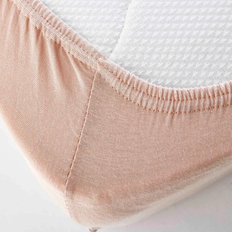 Karaca Home Jersey Fitted Bed Sheet Salmon Pink 100x200 cm + 30 cm Öko-Tex Zertifiziert