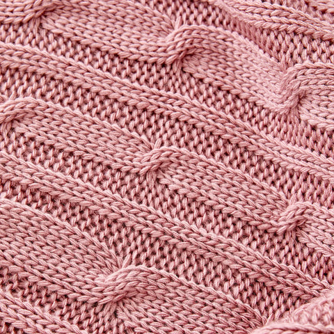 Karaca Home dunkelrosa Strickdecke Öko-Tex zertifiziert