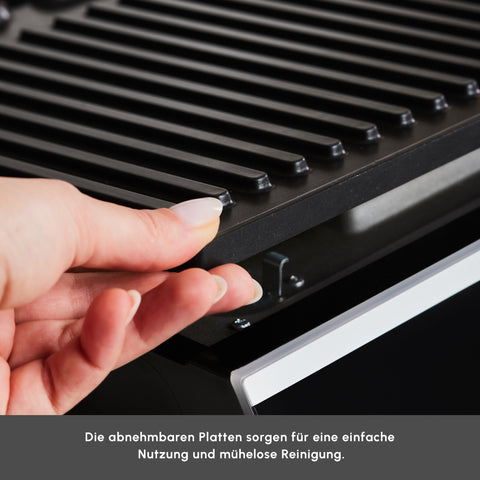 Karaca Nova Grill Kontaktgrill & Sandwich-Toaster aus Edelstahl mit Timer, 2000W, Inox, Kapazität für 6 Toastscheiben