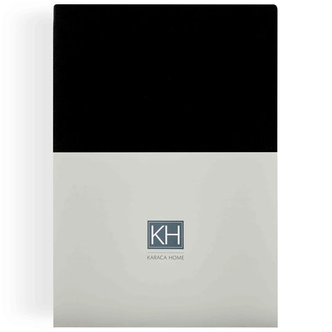 Karaca Home Spannbettlaken Anthracite 160x200 cm + 30 cm Öko-Tex Zertifiziert