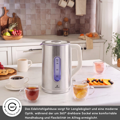 Karaca Inoxen Kettle, 1.7L, Starlight Inox