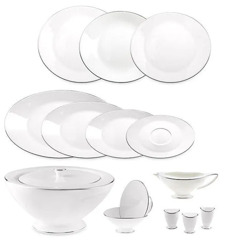 Jumbo Moon Platin 64-teiliges Tafelservice für 12 Personen