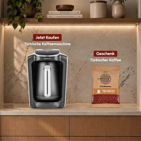 Karaca Hatır Neo Türkische Kaffeemaschine mit Milch – Porcelain White