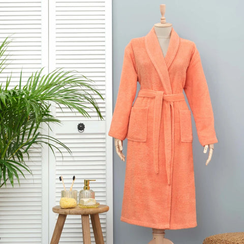 Karaca Home Daily Soft Somon %100 Pamuk Kadın Bornoz S/M
 