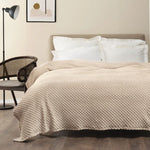 Karaca Home Alice Einzelbett-Knospen-Decke Cappuccino