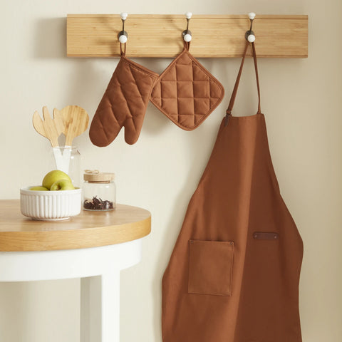 Karaca Home Lisa Gabardin Mutfak Önlüğü - Terracotta