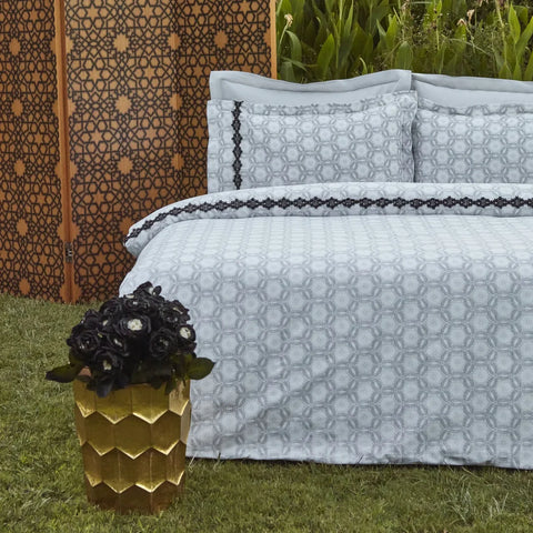 Karaca Rodeni 100 % Türkische Baumwolle Bettbezug-Set, Doppelbett, Mehrfarbig