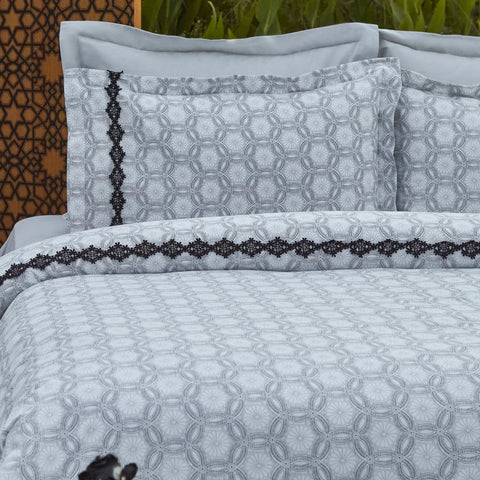 Karaca Rodeni Bettbezug-Set aus 100 % türkischer Baumwolle, Einzelbett, Mehrfarbig