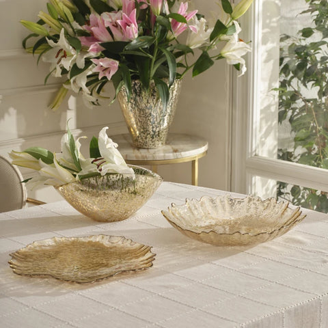 Karaca Home Jolie Vase Gold 23X13.5X23 cm  