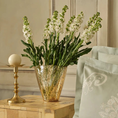 Karaca Home Jolie Vase Gold 23X13.5X23 cm  
