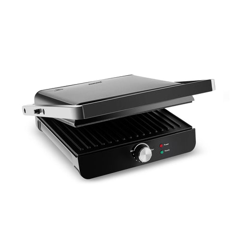 Homend Grilliant 1356H Inox-Gehäuse mit Gusseisenplatten Sandwich- und Grillmaschine
