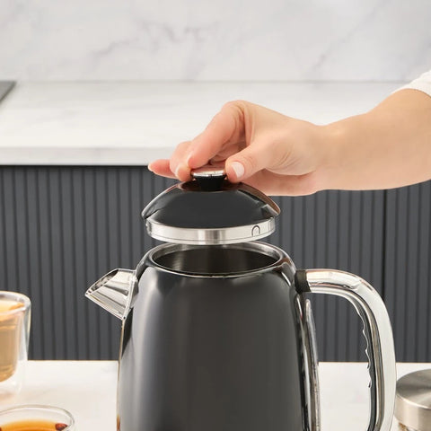 Homend Vintage Heatrow 1627H, Kettle Su Isıtıcısı, Siyah, 2200W