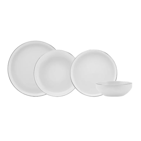 Karaca Streamline New Saturn V2 Platinum 24-Piece Dinnerware Set for 6 Persons
 