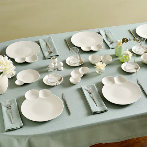 Karaca Stream Bone Blow Service Breakfast Set 26 Pieces for 6 People