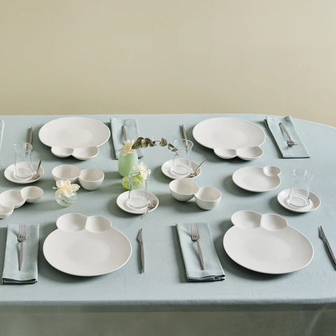 Karaca Stream Bone Blow Service Breakfast Set 26 Pieces for 6 People