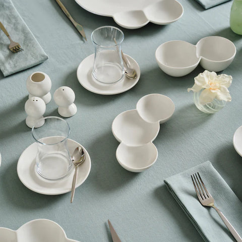 Karaca Stream Bone Blow Service Breakfast Set 26 Pieces for 6 People