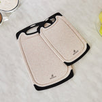 Karaca Daily Creme 2er-Set Schneidebrett in Granitoptik