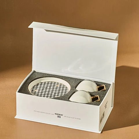 Karaca Kazayağı 2-Person Coffee Cup Set, 100 ml