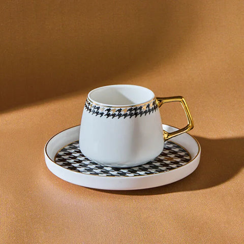 Karaca Kazayağı 2-teiliges Kaffeetassenset für 2 Personen, 100 ml