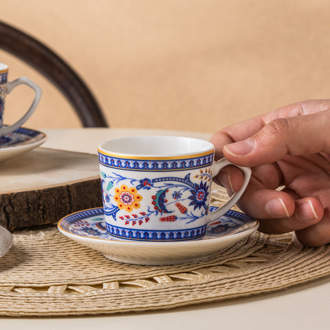 Karaca Linden-Kaffeetassen-Set, 2 Personen, 80 ml