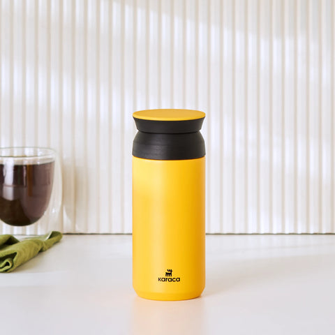 Karaca Rainbow Steel Auslaufsichere Thermoskanne 350 Ml Gelb