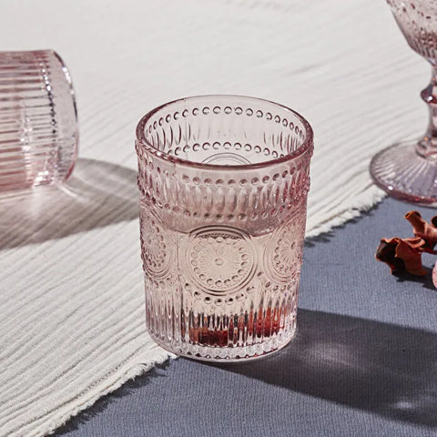 Karaca Sunflower Wasserglas Rosa
