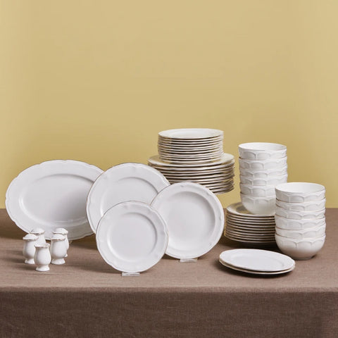 Karaca Tobias Gold 12 Person Dinnerware Set, 56 Piece