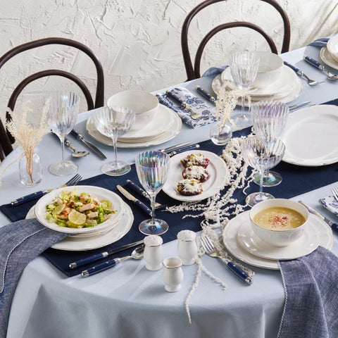 Karaca Tobias Gold 12 Person Dinnerware Set, 56 Piece