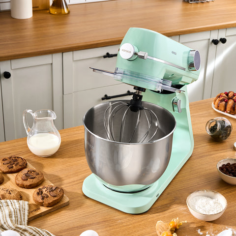 Karaca Multichef Artisan Standmixer mit Digitaldisplay, Gusseisen, Mint, 1800W, 7L