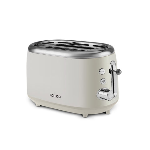 Karaca Crusty Toaster für 2 Scheiben Brot, cremefarben