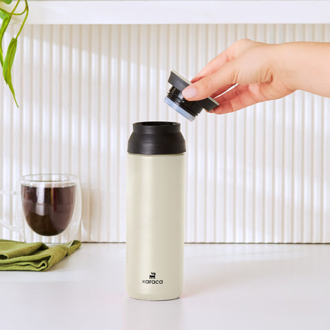 Karaca Rainbow Steel Auslaufsichere Thermoskanne 500 Ml Creme
