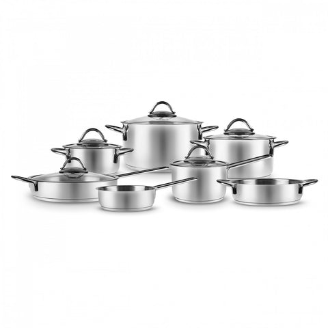 Karaca Ada 12 Piece Steel Cookware Set V2