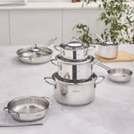 Karaca Ada 12 Piece Steel Cookware Set V2
