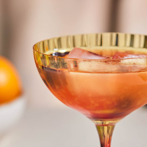  Karaca Bettle Sarı Martini ve Dondurma Kadehi