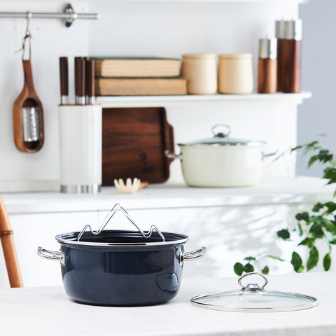 Karaca Mutfaksever, Enamel Frying Pot, Anthracite