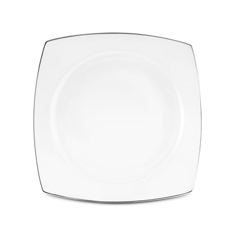 Karaca Square Bone Mensa 52-Piece 12-Person Dinnerware Set, Platinum



