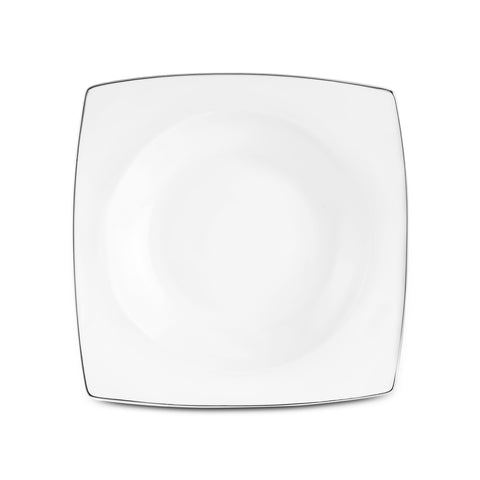 Karaca Square Bone Mensa 52-Piece 12-Person Dinnerware Set, Platinum


