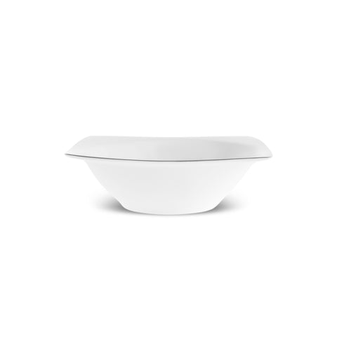 Karaca Square Bone Mensa 52-Piece 12-Person Dinnerware Set, Platinum


