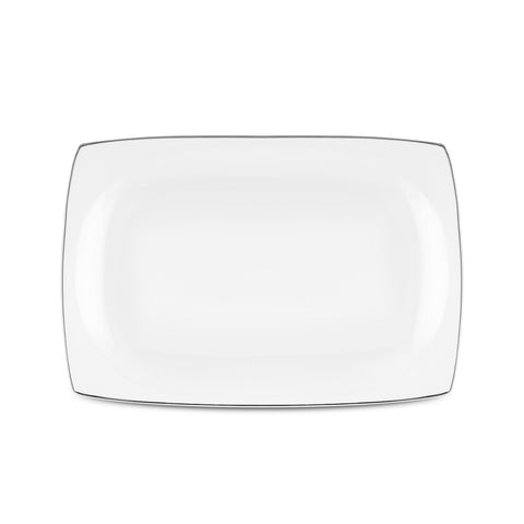 Karaca Square Bone Mensa 52-Piece 12-Person Dinnerware Set, Platinum


