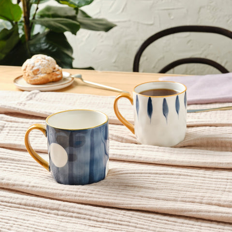 Karaca Canarie 2'li Stoneware Kupa Seti, 350ml, Çok Renkli
 