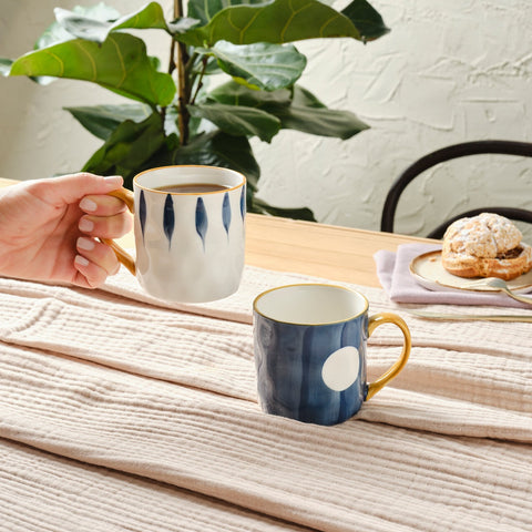 Karaca Canarie 2'li Stoneware Kupa Seti, 350ml, Çok Renkli
 