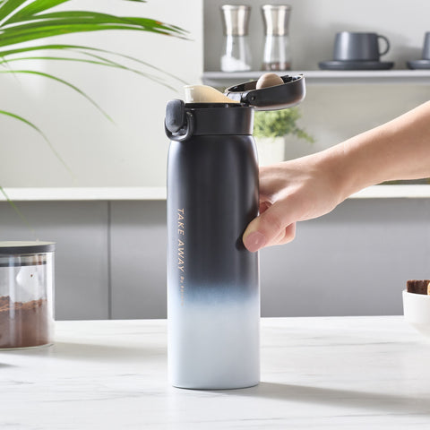 Karaca Skyfall Stahl Leakproof Thermos 500 Ml Schwarz