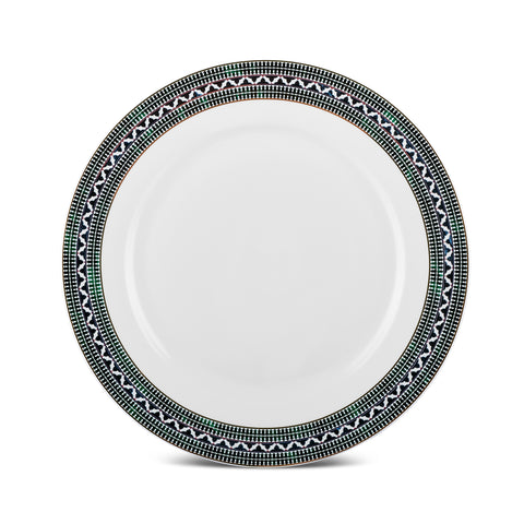 Karaca Elegance Bone Cordoba 53-Piece Dinnerware Set for 12 People, Gold