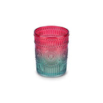 Karaca Sunflower Wasserglas 250 ml, Rot Grün