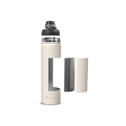 Karaca Thermosteel Earth Auslaufsicherer Edelstahl-Thermos 680 ml Beige