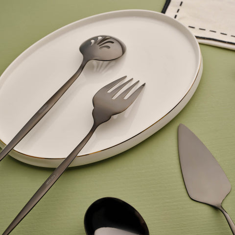 Karaca Orion Black 7-Piece Serving Set